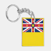 Niue Flag Schlüsselanhänger (Vorderseite links)