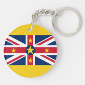 Niue Flag Schlüsselanhänger (Rückseite)