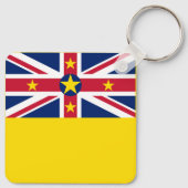 Niue Flag Schlüsselanhänger (Rückseite)