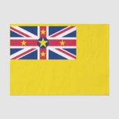 Niue Flag Seidenpapier (Vorderseite)