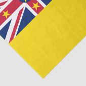 Niue Flag Seidenpapier (Ausschnitt)