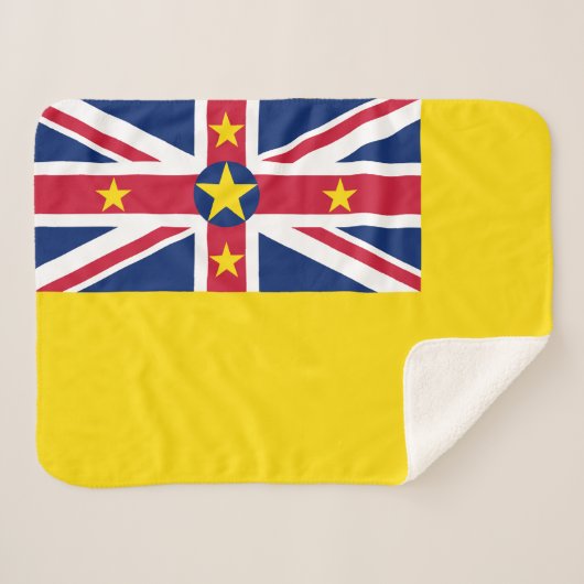 Niue Flag Sherpadecke (Vorderseite (Horizontal))