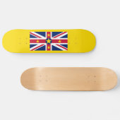 Niue Flag Skateboard (Horizontal)