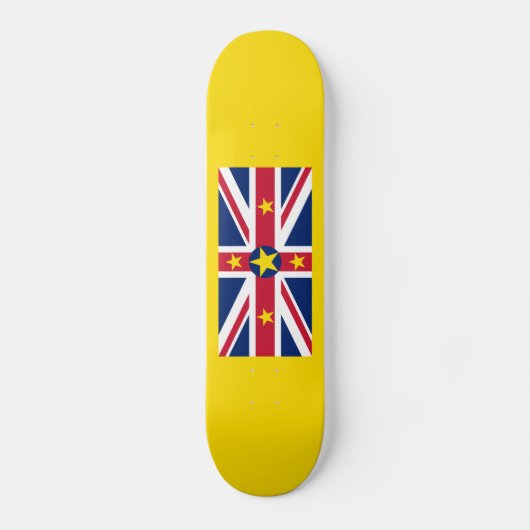 Niue Flag Skateboard (Vorderseite)
