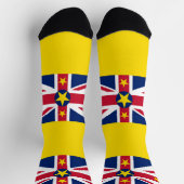 Niue Flag Socken (Oben)