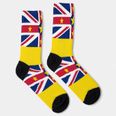 Niue Flag Socken (Rechts)