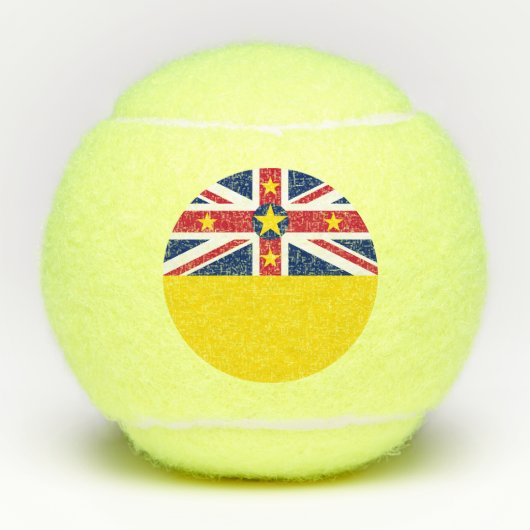 Niue Flag Tennisbälle (Vorderseite)