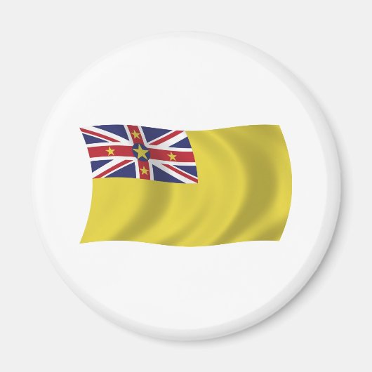 Niue-Flagge-Magnet Magnet (Vorne)