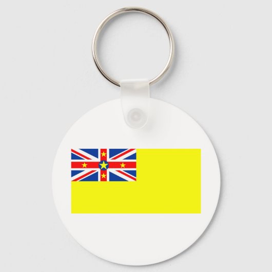 Niue-Flagge Schlüsselanhänger (Vorderseite)