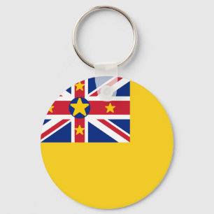 Niue-Flagge Schlüsselanhänger