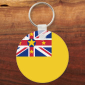 Niue-Flagge Schlüsselanhänger (Rückseite)