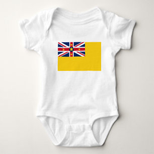 Niue National World Flag Baby Strampler
