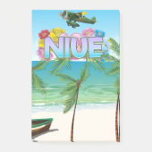 Niue Südpazifik Reiseplakat Post-it Klebezettel (Vorderseite)