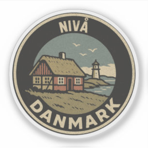 Nivå, Dänemark Danmark Aufkleber