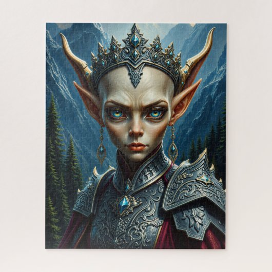 Nivalis Berg Elf Queen Dark Fantasy Puzzle (Vertikal)