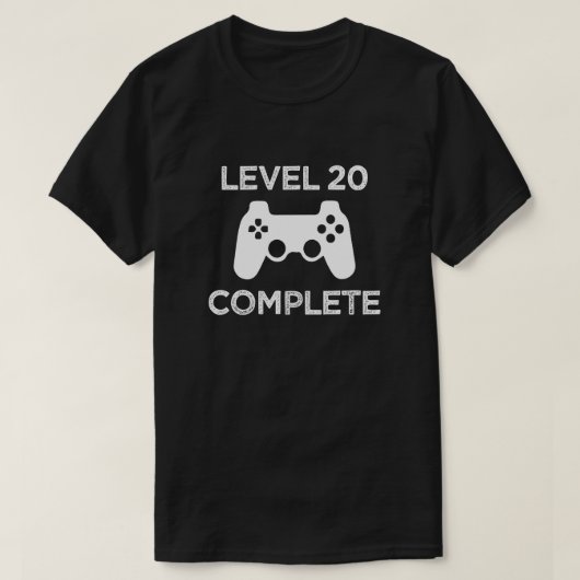 Niveau 20 komplett, das Shirt der lustigen 21. (Design vorne)