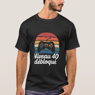 Niveau 40 Débloqué T-Shirt - Cadeau Anniversaire 4