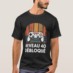Niveau 40 Freigeschaltet T-Shirt - Geburtstagsgesc