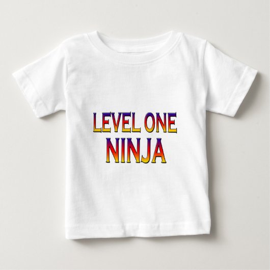 Niveau eins ninja baby t-shirt (Vorderseite)