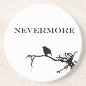 Nivermore Raven Gedicht Edgar Allan Pos Design Getränkeuntersetzer (Vorne)