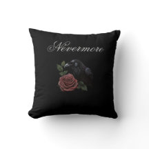 "Nivermore Raven Rose Kissen."