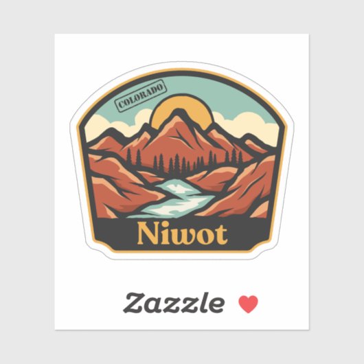 Niwot, Colorado Sticker (Blatt)