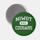 Niwot - Cougars - High School - Niwot Colorado Magnet (Vorderseite/Rückseite)