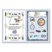 Nix - Nickel Horn Unicorn Trading Card Tischnummer (Rückseite)