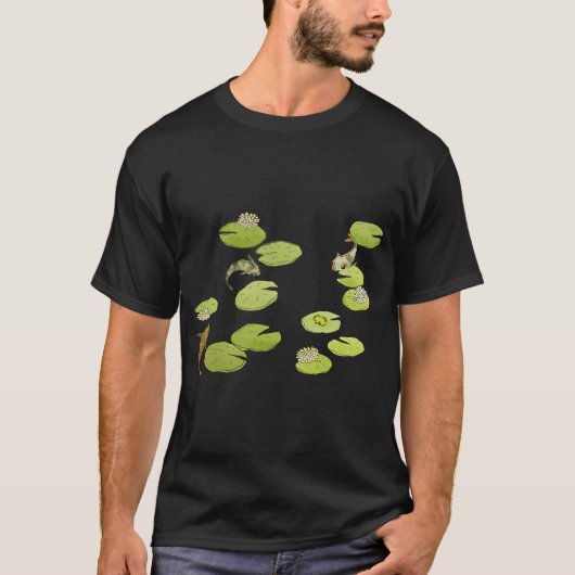 Nixe in einem Lilienteich T-Shirt (Vorderseite)