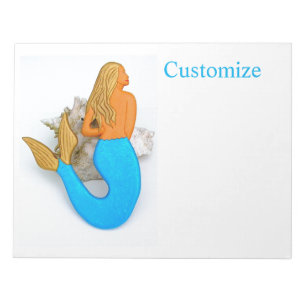 Nixe mit goldenem Haar Notizblock
