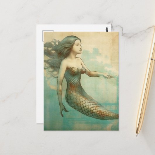 Nixe Postkarte (Vorderseite/Rückseite Beispiel)