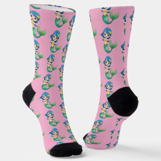 Nixe Socken (Gewinkelt)