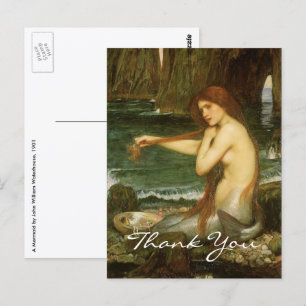 Nixe von John William Waterhouse Postkarte