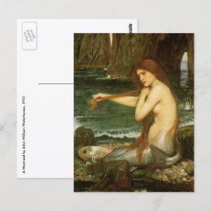 Nixe von John William Waterhouse Postkarte