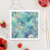Nixen-Aquarell-Kunst Serviette (Beispiel)