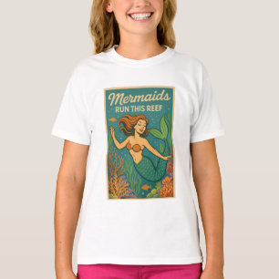 Nixen beherrschen dieses Riff Retro Korallen Ozean T-Shirt
