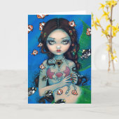 "Nixie" Gruß-Karte Karte (Gelbe Blume)