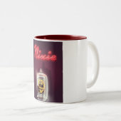 Nixie Tube Vintage Poster Zweifarbige Tasse (VorderseiteRechts)