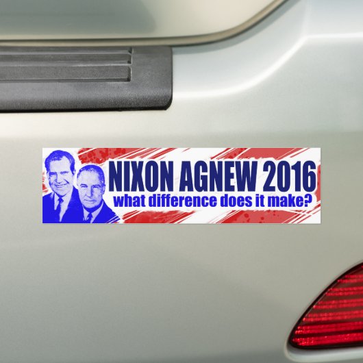Nixon/Agnew 2016 Autoaufkleber (Auf Auto)
