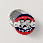 Nixon-Häuschen jugate - Knopf Button (Vorne & Hinten)
