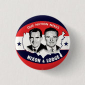 Nixon-Häuschen jugate - Knopf Button (Vorderseite)