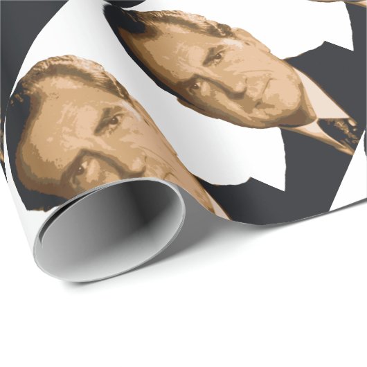 Nixon Head Geschenkpapier (Rolleneckpunkt)