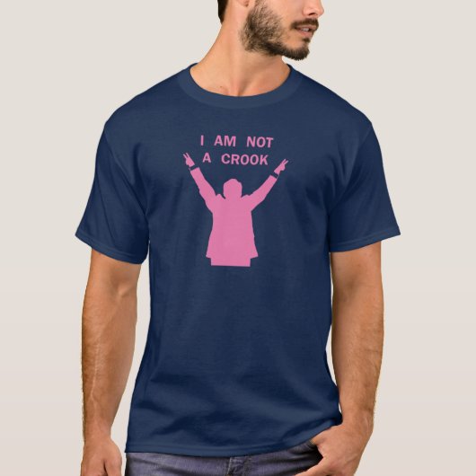 Nixon - Ich bin kein Crook - Rosa T-Shirt (Vorderseite)