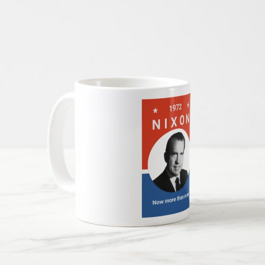 Nixon - jetzt mehr als überhaupt - 1972 kaffeetasse (Vorderseite Links)