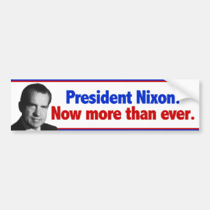 Nixon jetzt mehr als überhaupt autoaufkleber