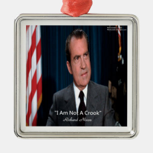 Nixon & Nicht Ein Gauner Zitat Ornament Aus Metall