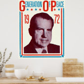 Nixon-Präsidentschaftskampagne 1972 Poster (Küche)