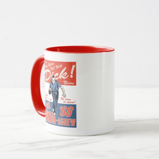 Nixon, Rolle mit Tasse (Vorderseite Links)
