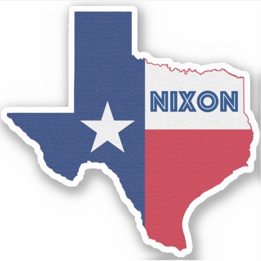 Nixon TX Flag Aufkleber (Vorderseite)