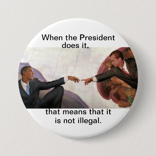 Nixon u. Obama: Soul-Kameraden Button (Vorderseite)